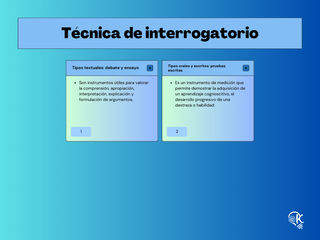 Técnicas de evaluación