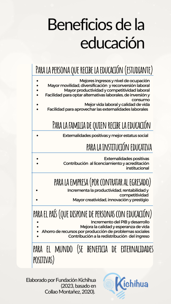 beneficios de la educación